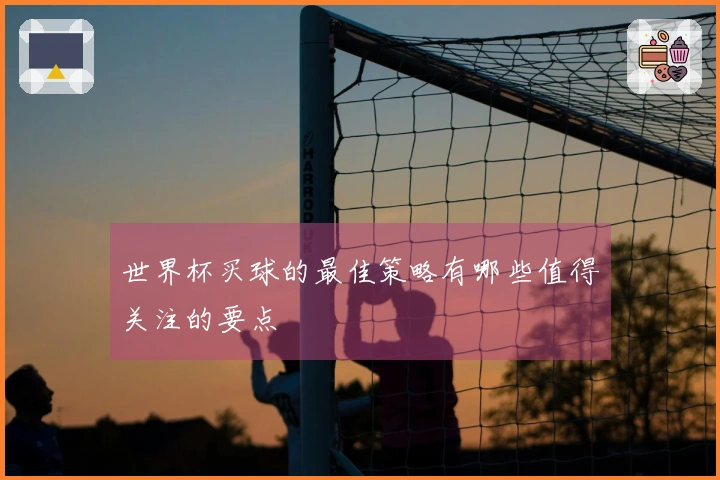 世界杯买球的最佳策略有哪些值得关注的要点
